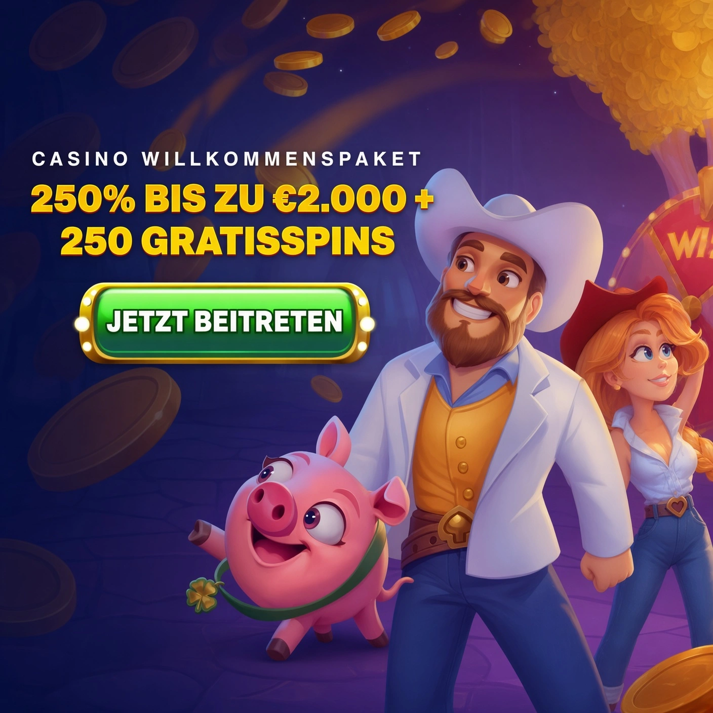 Spins of glory Affiliate-Landing-Vorschau